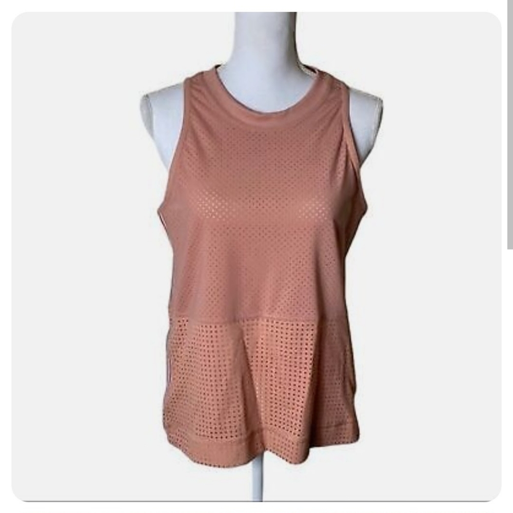  Adidas x Stella McCartney mauve pink climalite sleeveless top